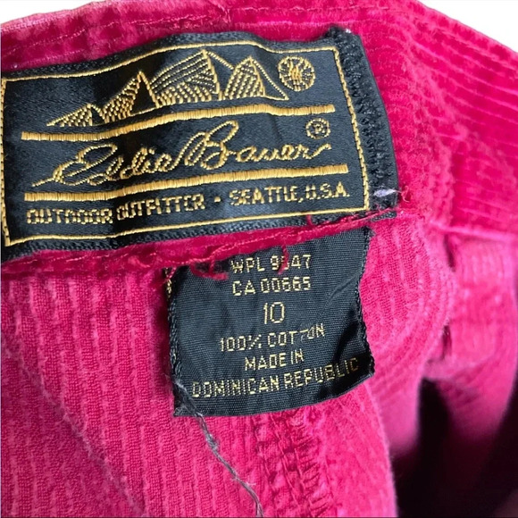 Vintage 80s Eddie Bauer tapered grandma corduroy pants - Picture 3 of 4